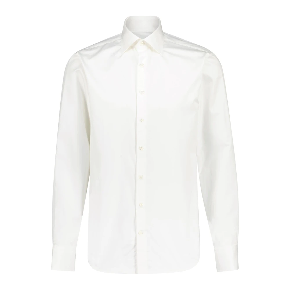 Stenströms Slim-Fit Katoenen Overhemd White Heren