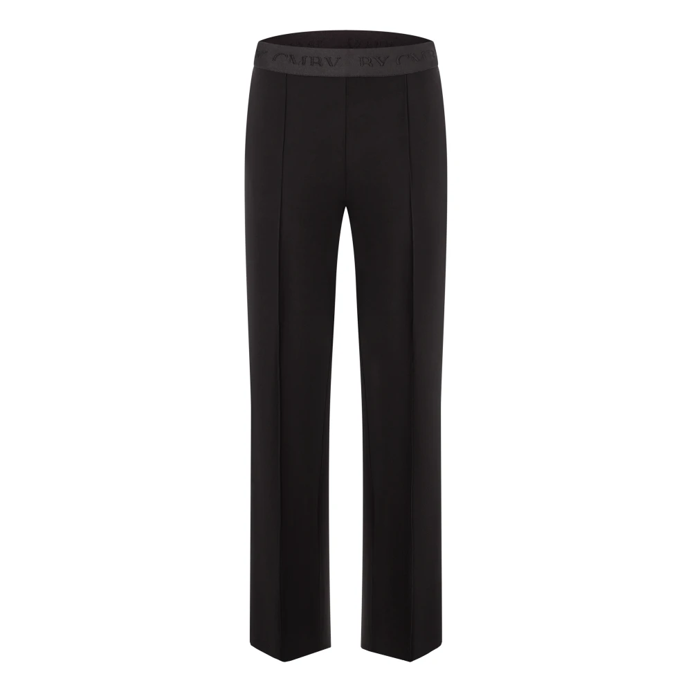 Cambio Women's Black Stylish Ava Jeans - Wide Trousers - Xs - Trousers