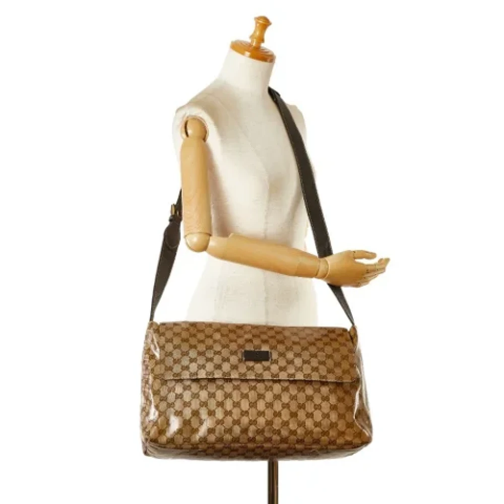 Gucci Vintage Pre-owned Leather shoulder-bags Beige Dames