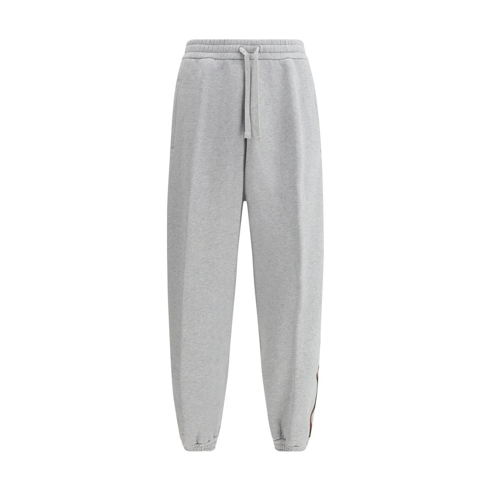 Gucci Kleurrijke joggingbroek met zijstreep Gray Heren