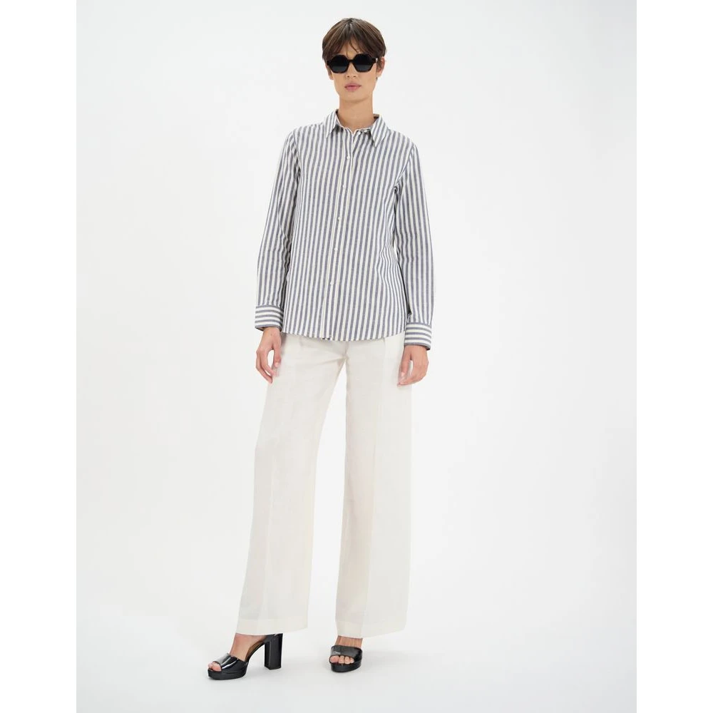 Ines De La Fressange Paris Martin katoenen overhemd Blue Dames