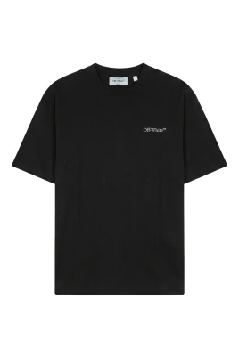 Svart T-shirt i bomull med logotyp