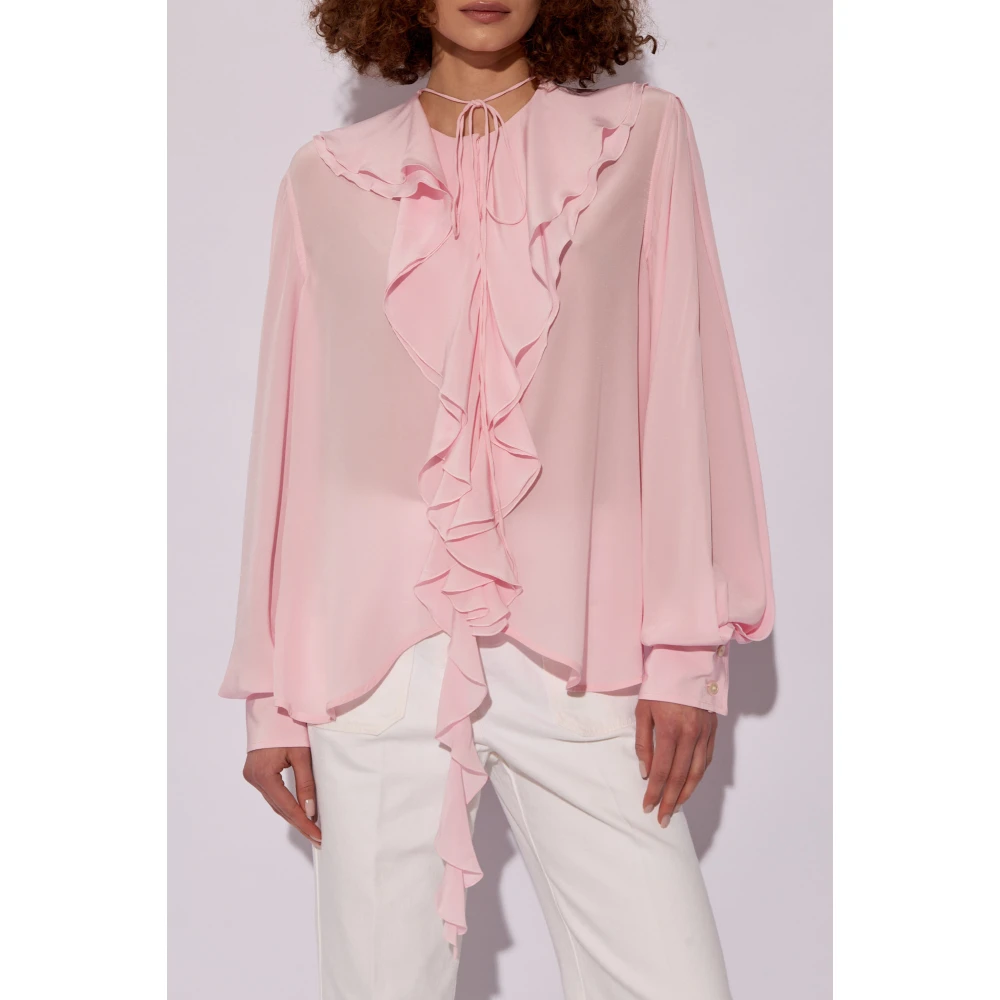 Victoria Beckham Zijden shirt Pink Dames