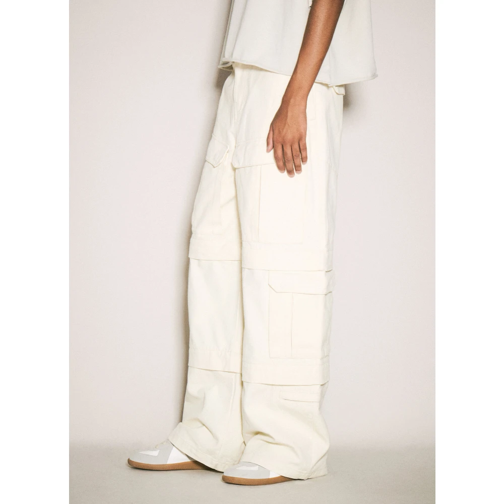 Entire Studios Canvas Cargo Broek Beige Heren