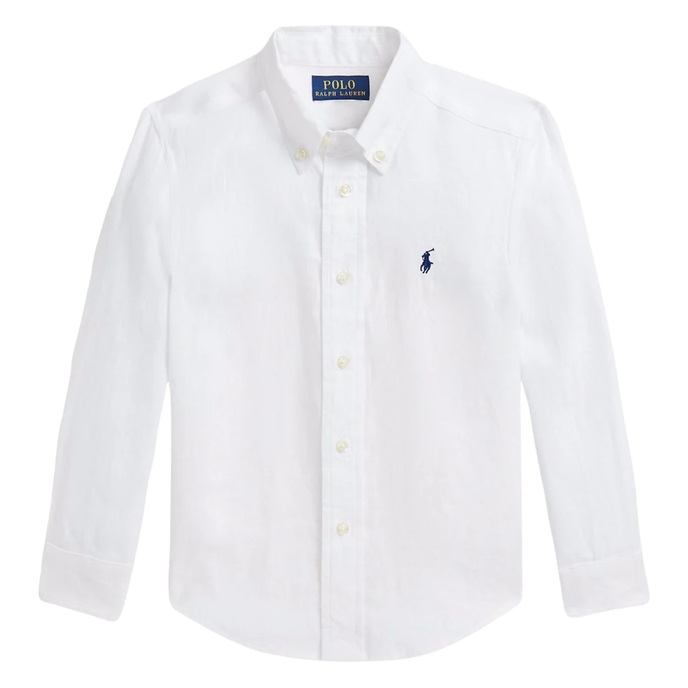 Ralph Lauren Boys White Kids Shirts, 10 Y, Linen Shirt