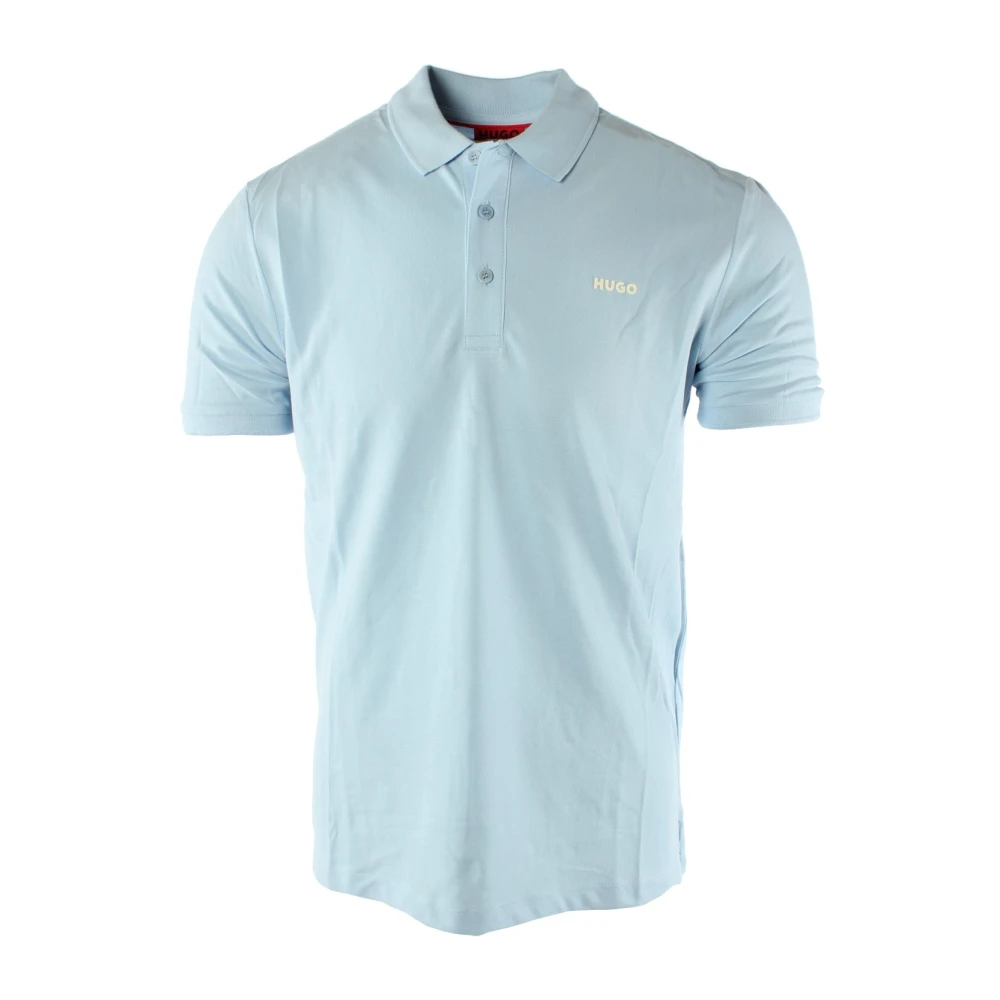 Hugo Boss Blauw Katoenen Polo Shirt Regular Fit Blue Heren