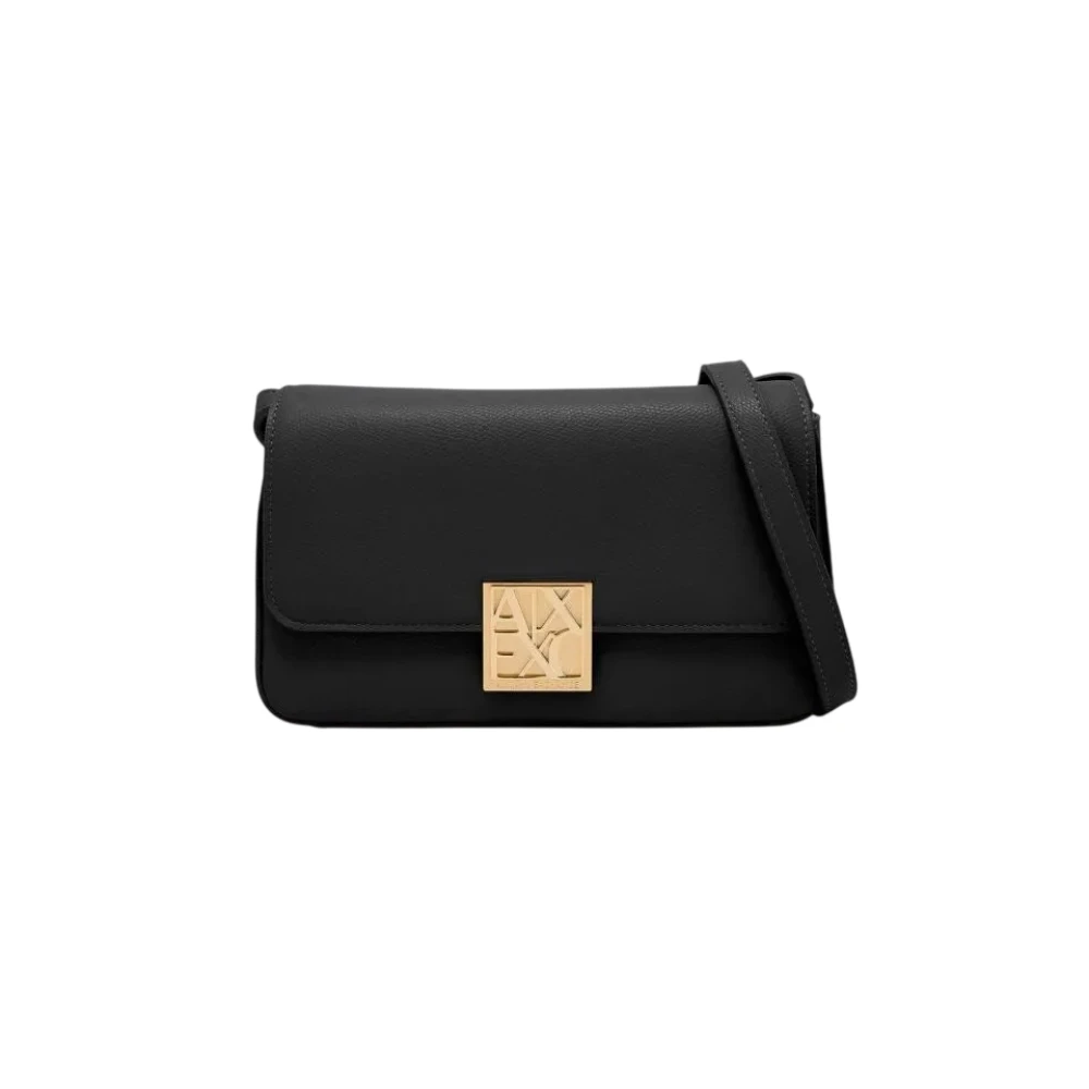 Armani Exchange Women's Black Cross Body Bags, One Size, Amy Crossbody Bag