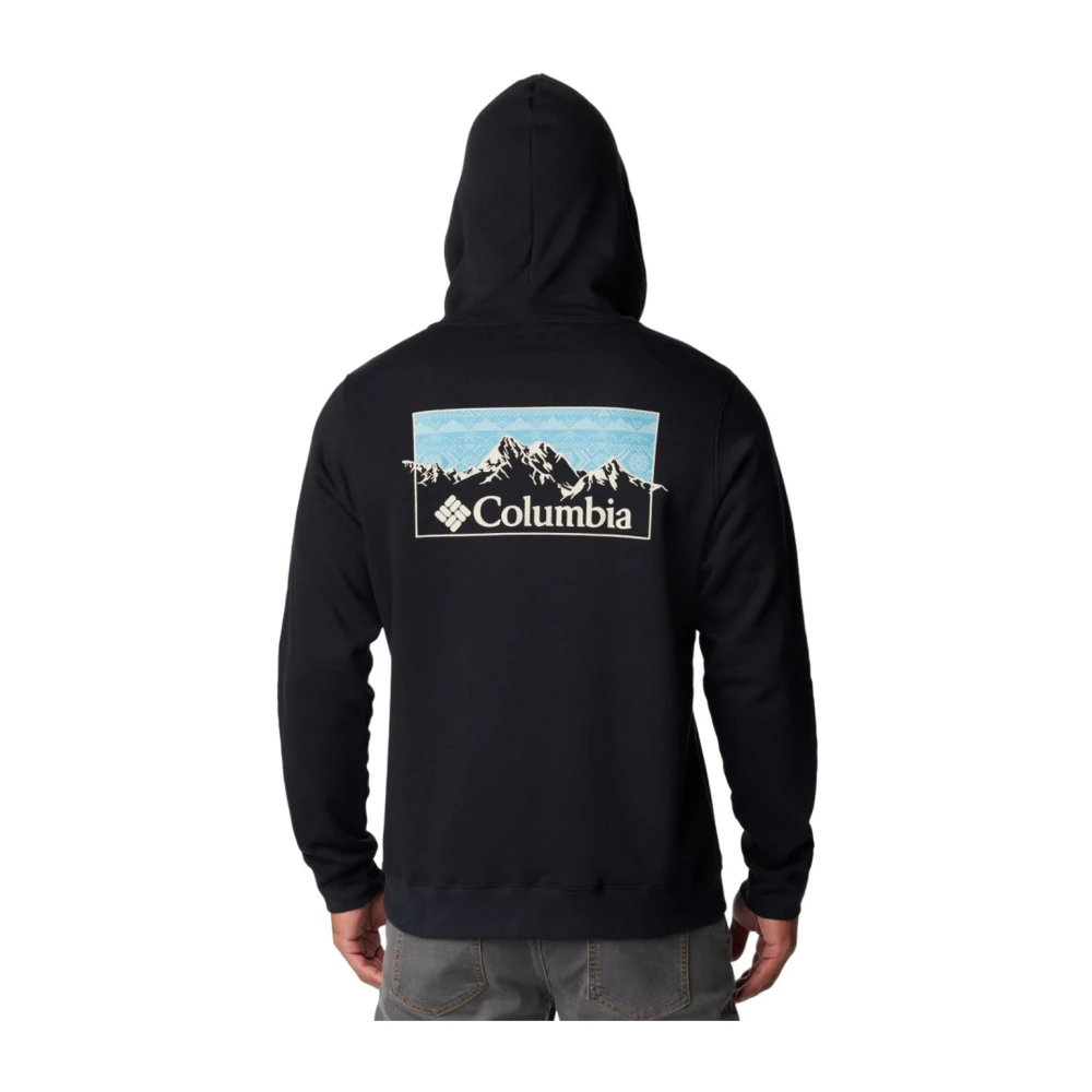 Columbia Grafische hoodie voor mannen Black Heren