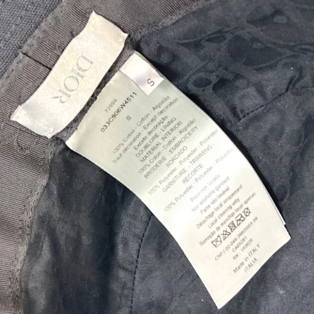 Dior Vintage Pre-owned Cotton hats Black Dames