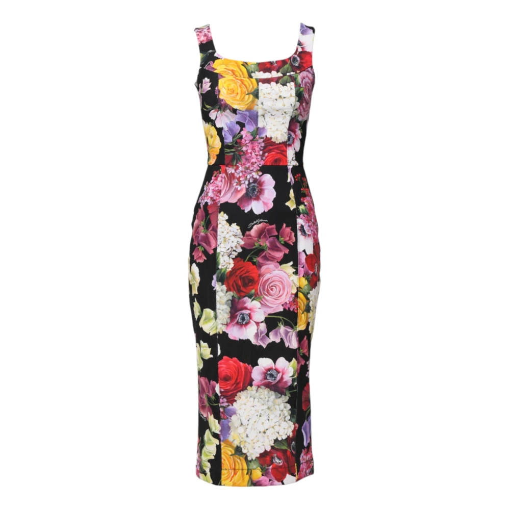 Dolce & Gabbana Women's Multicolor Floral Patchwork Sheath Dress