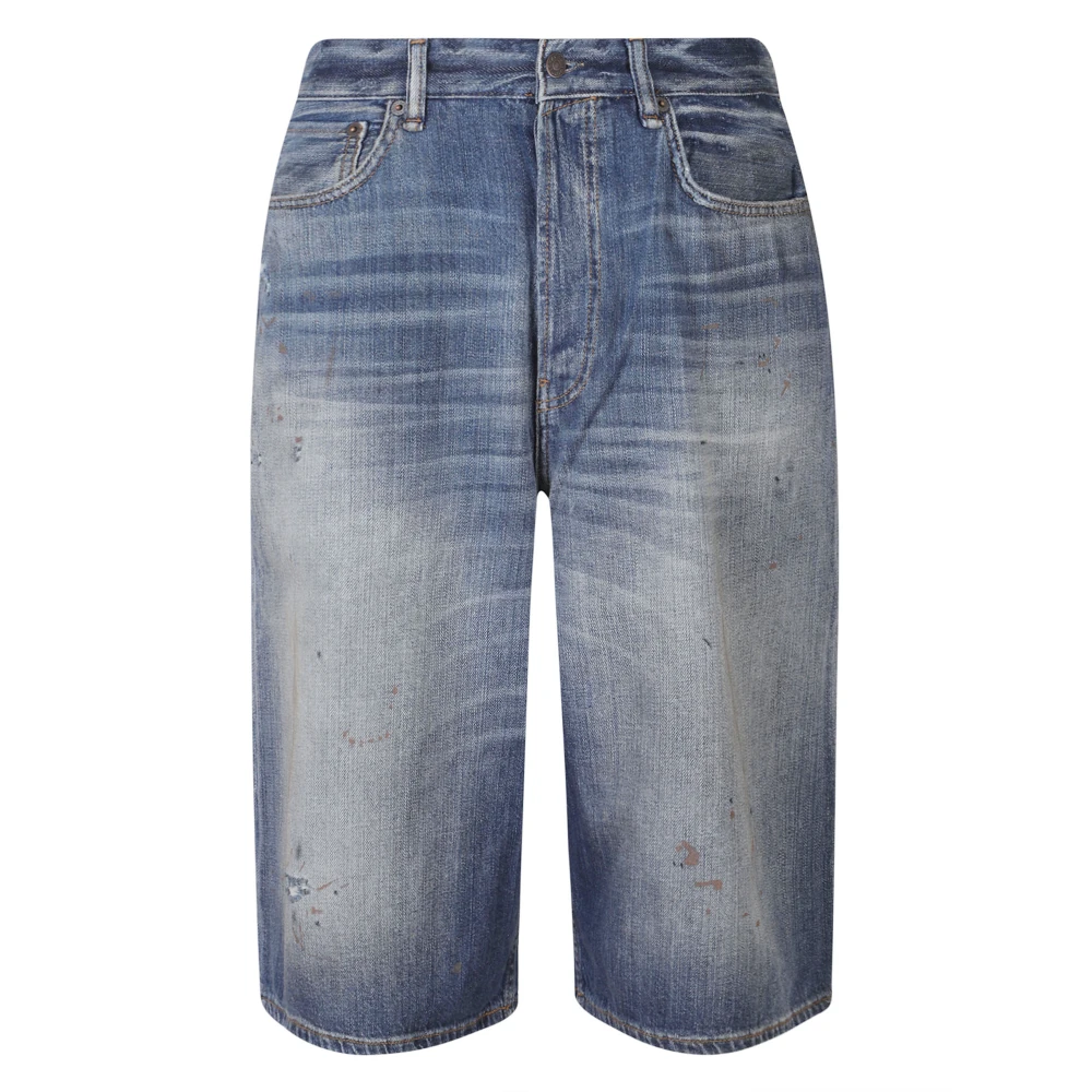 Acne Studios Men's Blue Denim Shorts