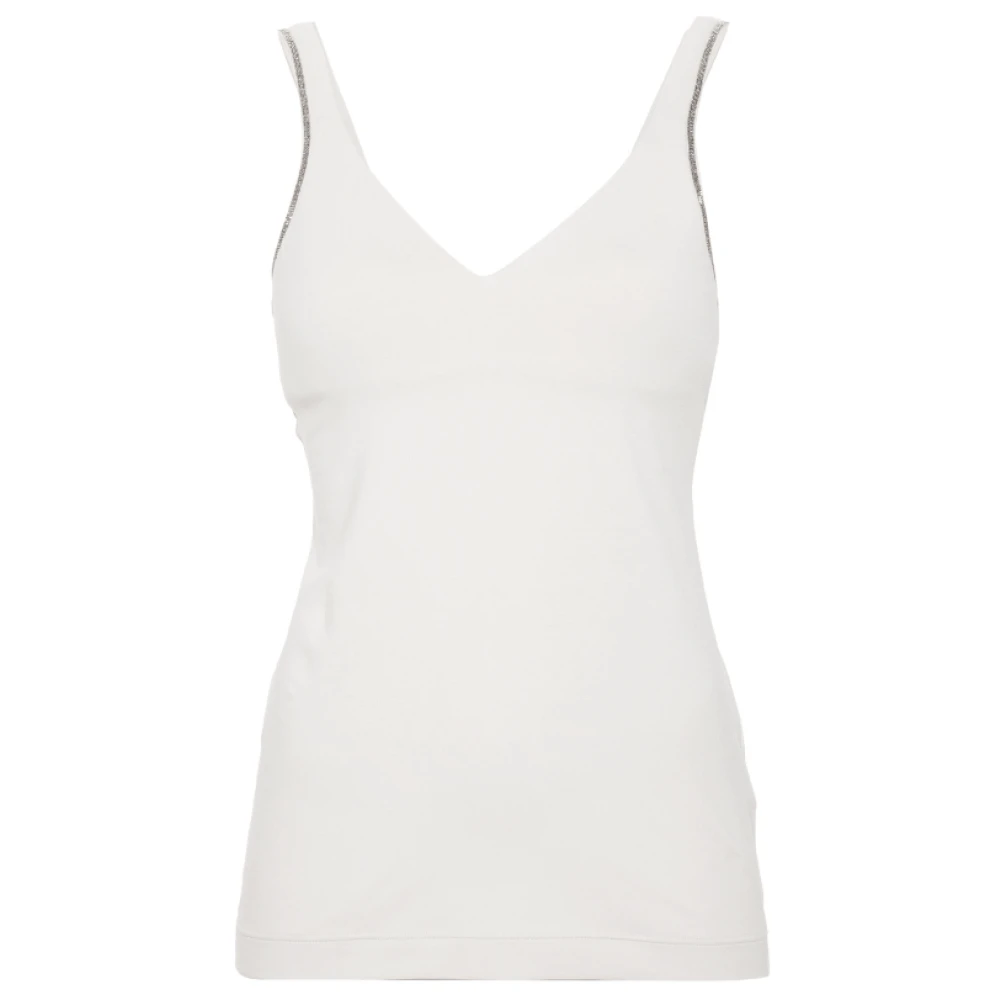 Tops > Sleeveless Tops - - Brunello Cucinelli - Modalova