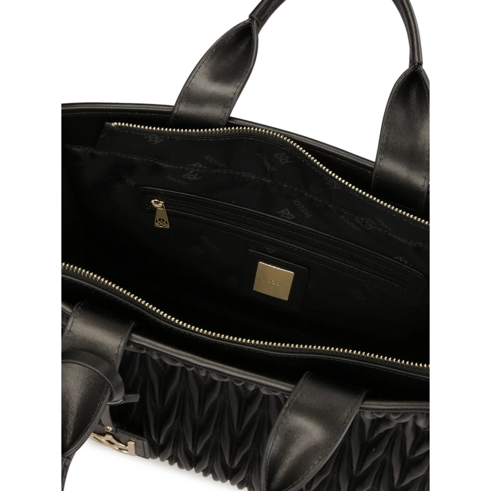 Kazar Grote Tote-tas met twee handvatten en band Black Dames