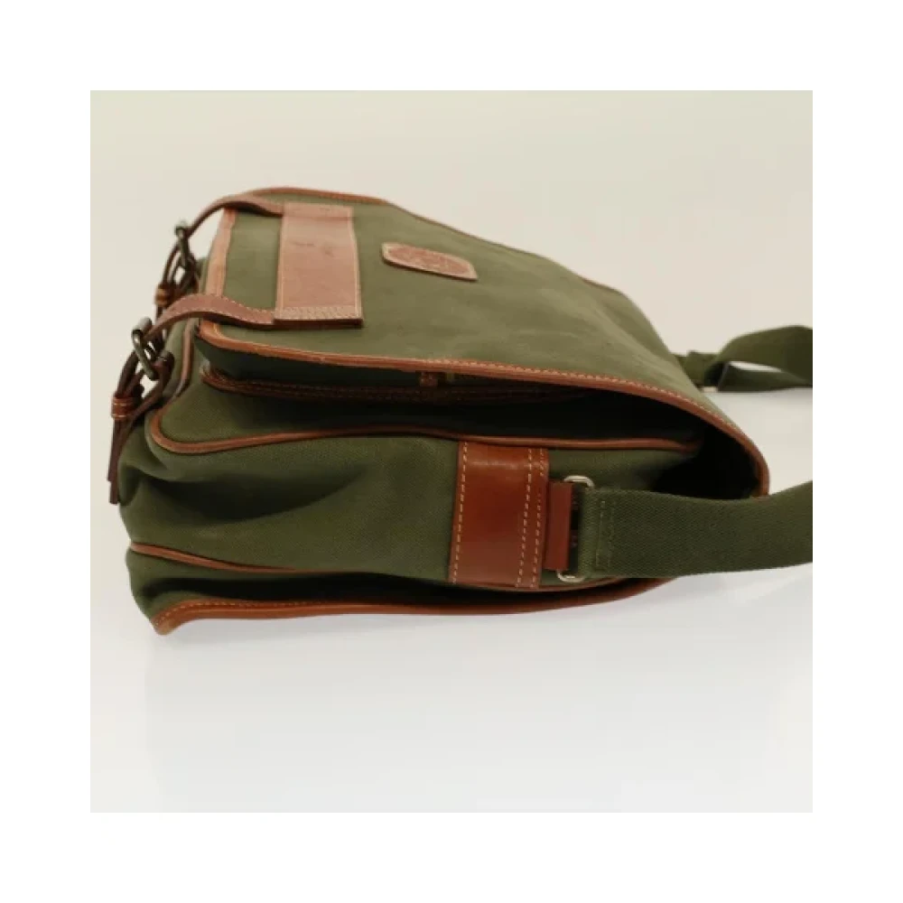 Burberry Vintage Pre-owned Canvas shoulder-bags Green Dames