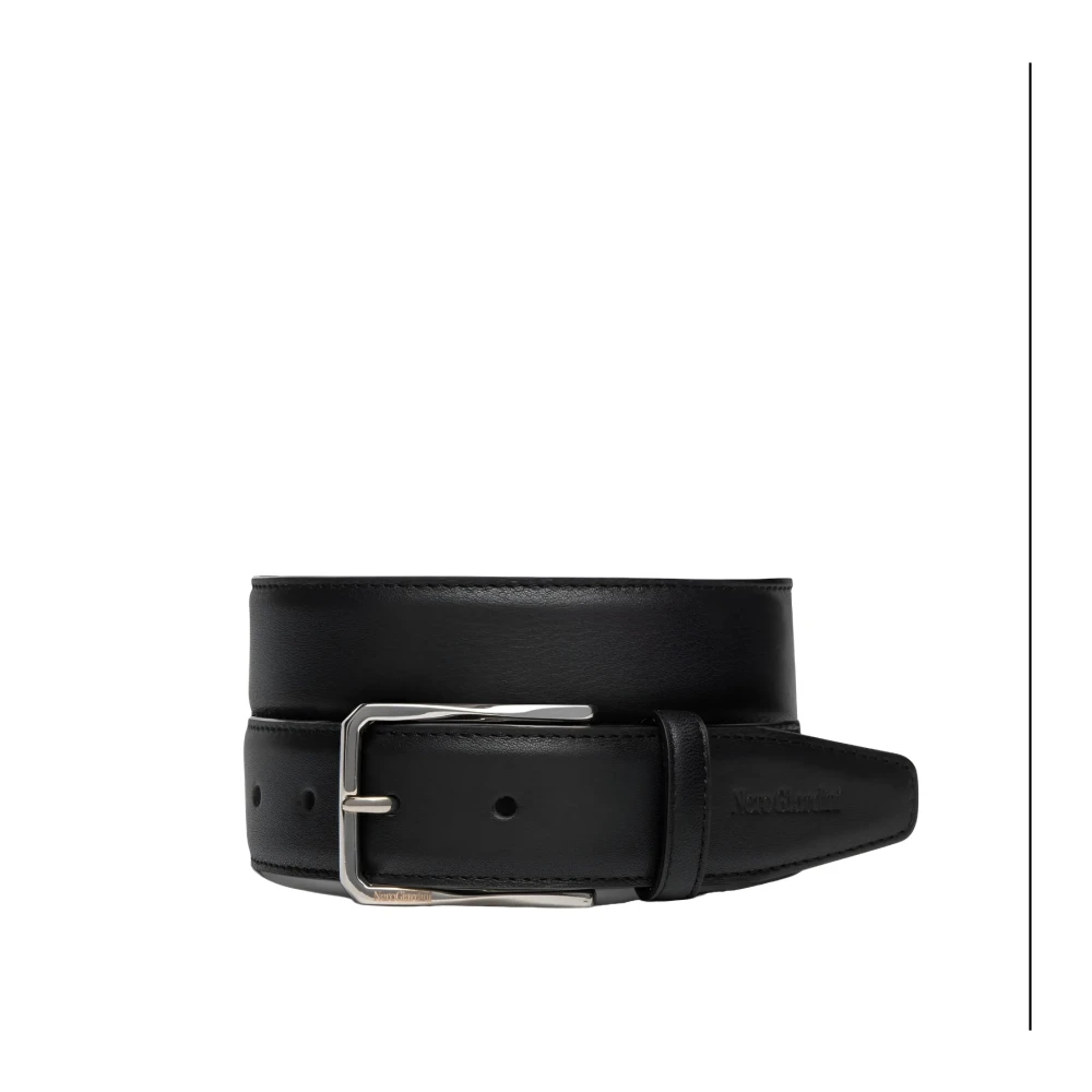 Nerogiardini Heren leren riem Black Heren