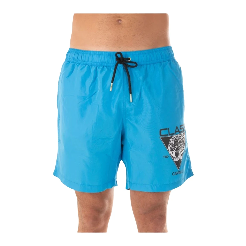 Just Cavalli Mannen Logo Kostuum Blue Heren