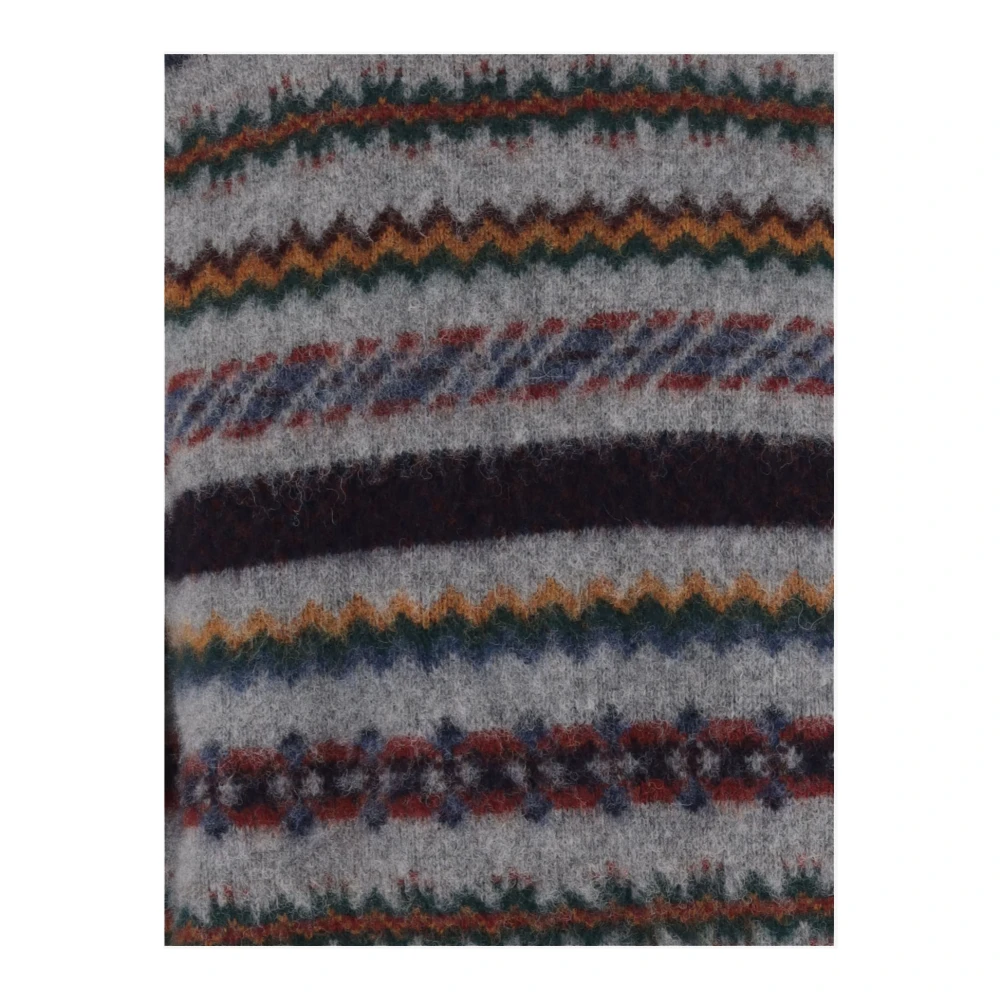 Howlin' Geometrische Wollen Trui Ronde Hals Multicolor Heren