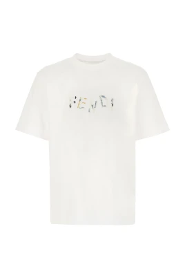 T-shirt med logga framtill