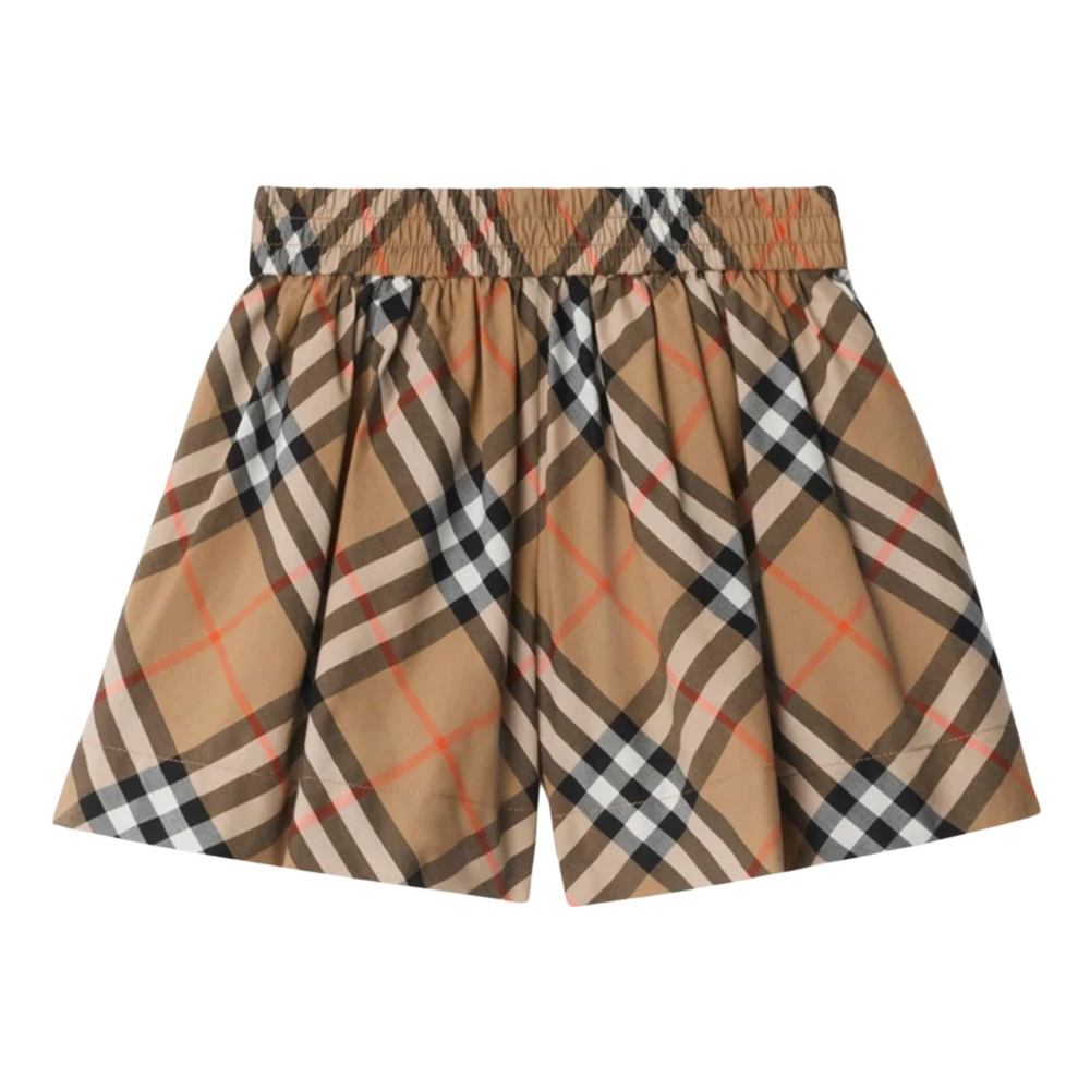 Burberry Girls Beige Vintage Check Shorts In - Shorts - 10 Y - Kids