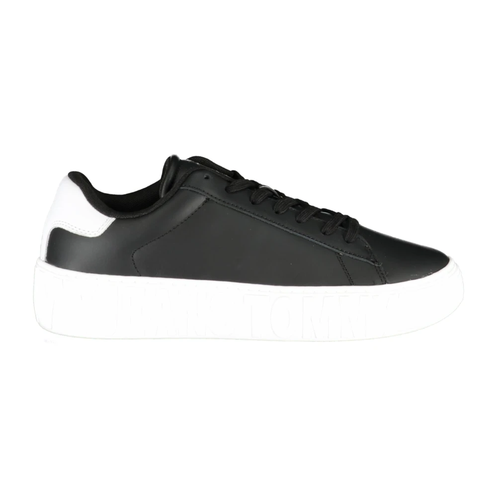 Tommy Hilfiger Black Polyurethane Men Sneaker - EU44/US11 - Image 2