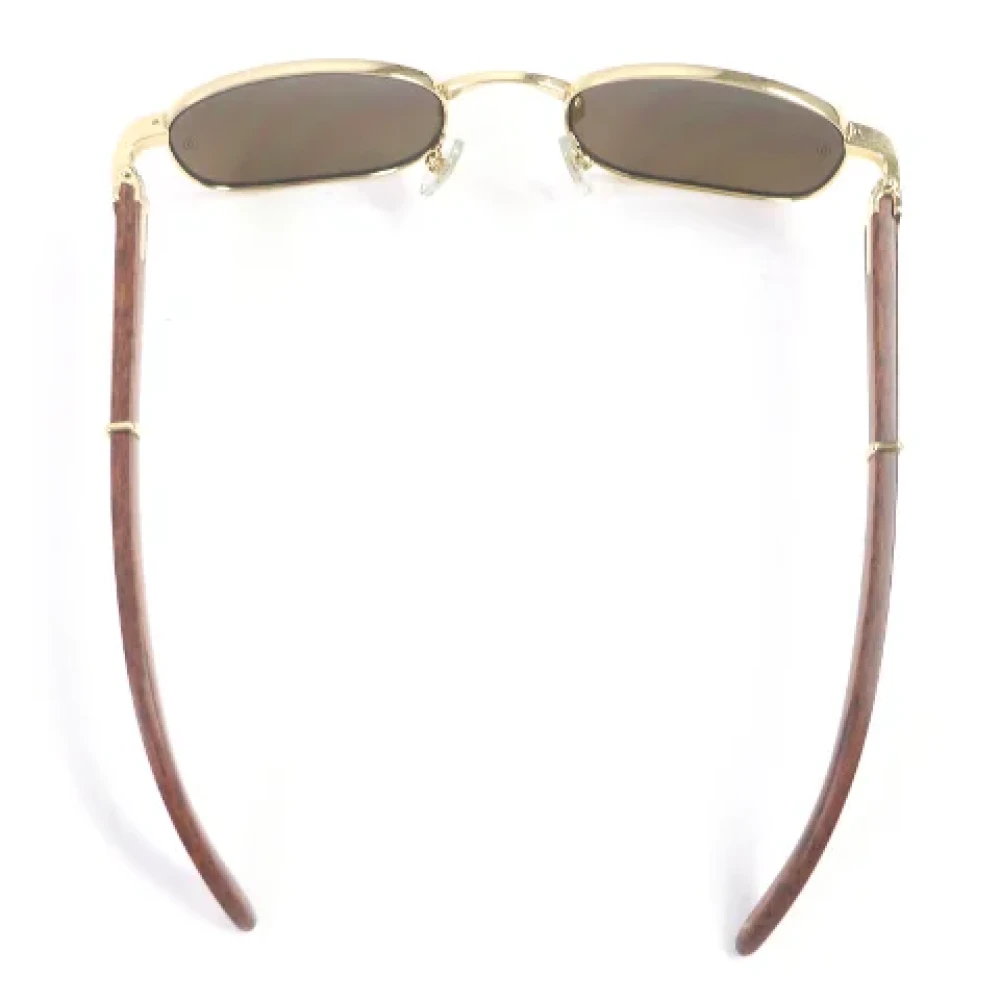 Cartier Vintage Pre-owned Fabric sunglasses Yellow Heren