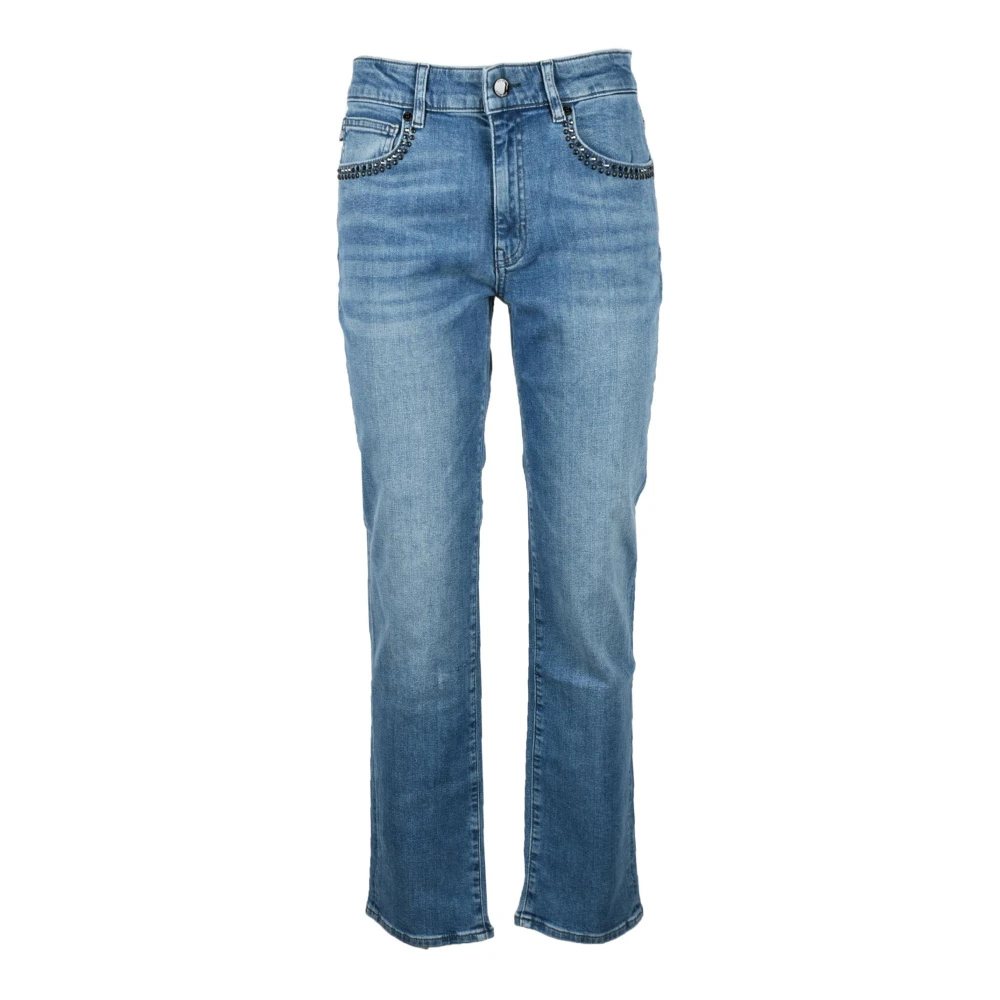 Love Moschino Stijlvolle Denim Jeans met Elastaan Blue Dames