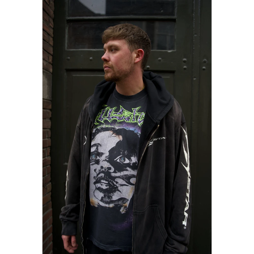 Hellstar Amen Grafisch Zwart T-Shirt Multicolor Heren