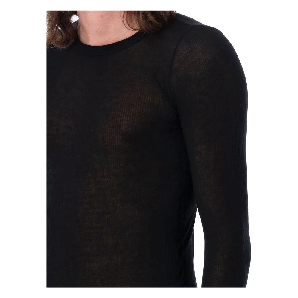 Rick Owens Deep V Sl T Black Heren