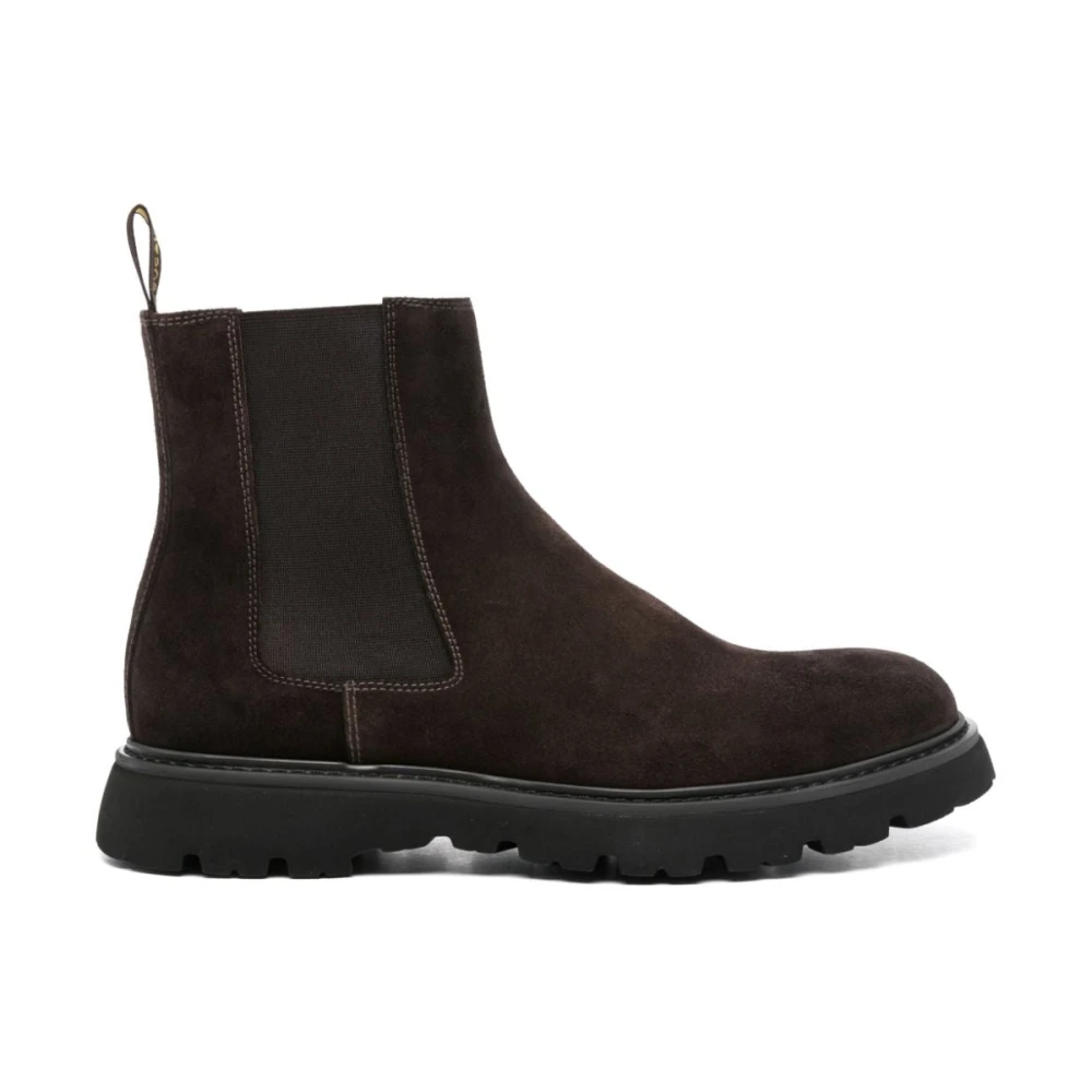 Doucal's Brown Chelsea Boots, Male, 10 Uk, Leather Ankle Boots