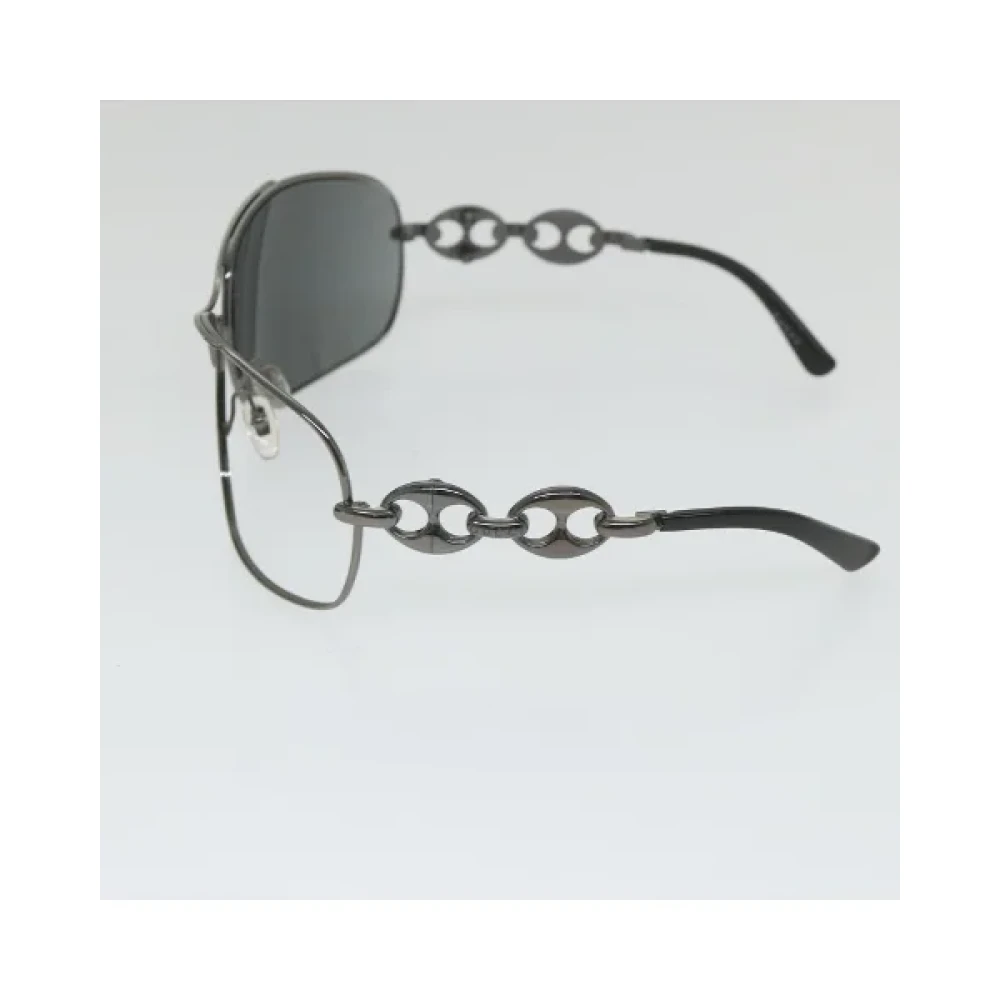 Gucci Vintage Pre-owned Metal sunglasses Black Dames