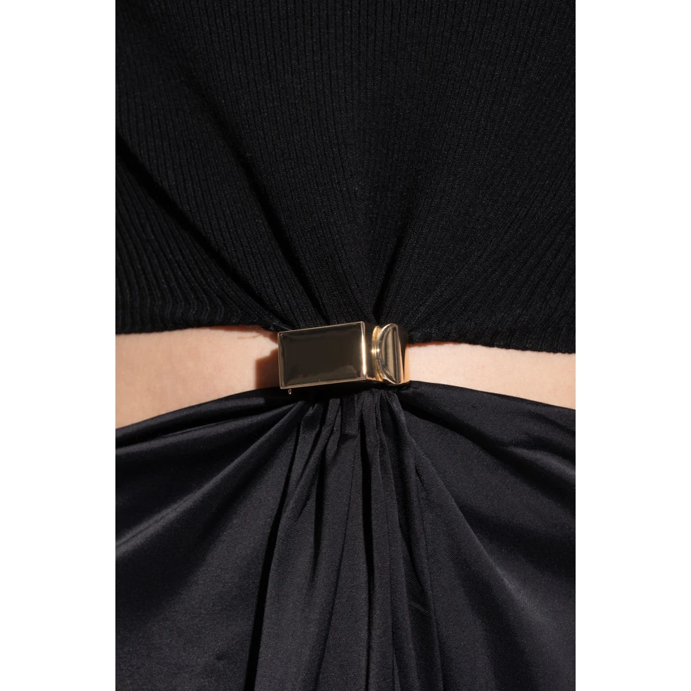 SPORTMAX Jurk met applicatie Black Dames