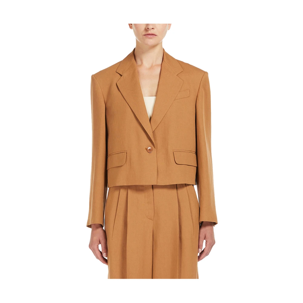 Max Mara Weekend Levendige Oranje Jas Orange Dames