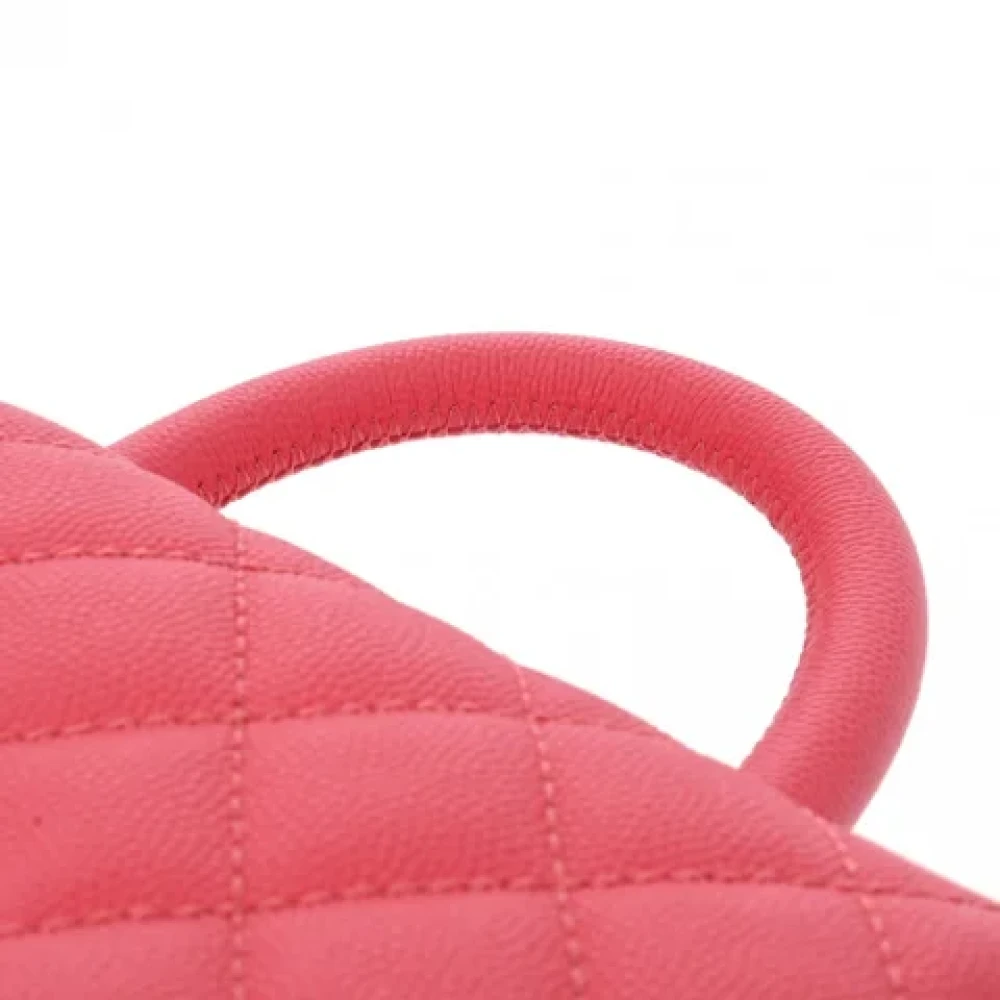 Chanel Vintage Pre-owned Leather chanel-bags Pink Dames