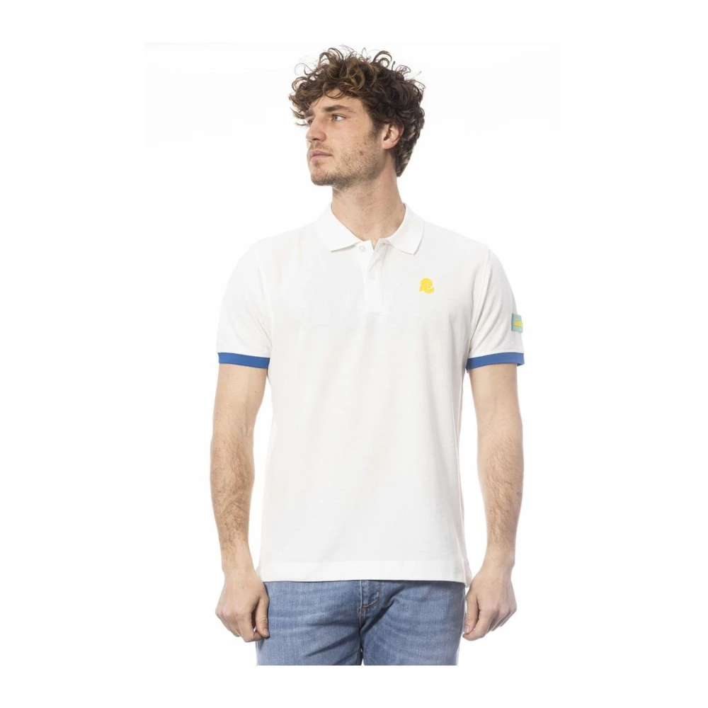 Invicta Men's White Short Sleeve Logo Polo Shirt - Polo Shirts - S- Tops