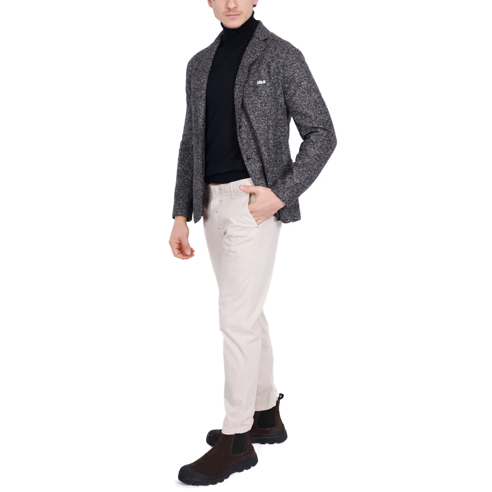 BOB Grijze Single-Breasted Blazer Pepe Sale Gray Heren