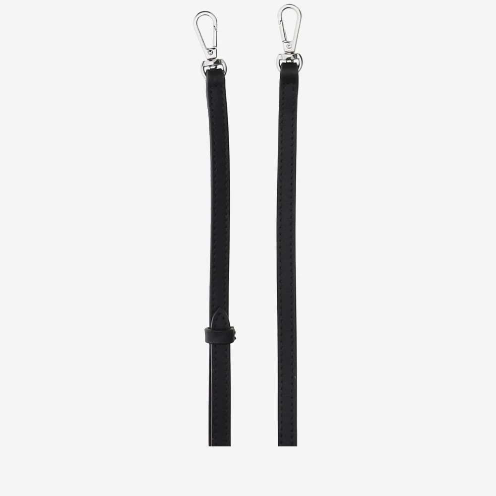 pinko Rhinestone Leren Schoudertas Black Dames