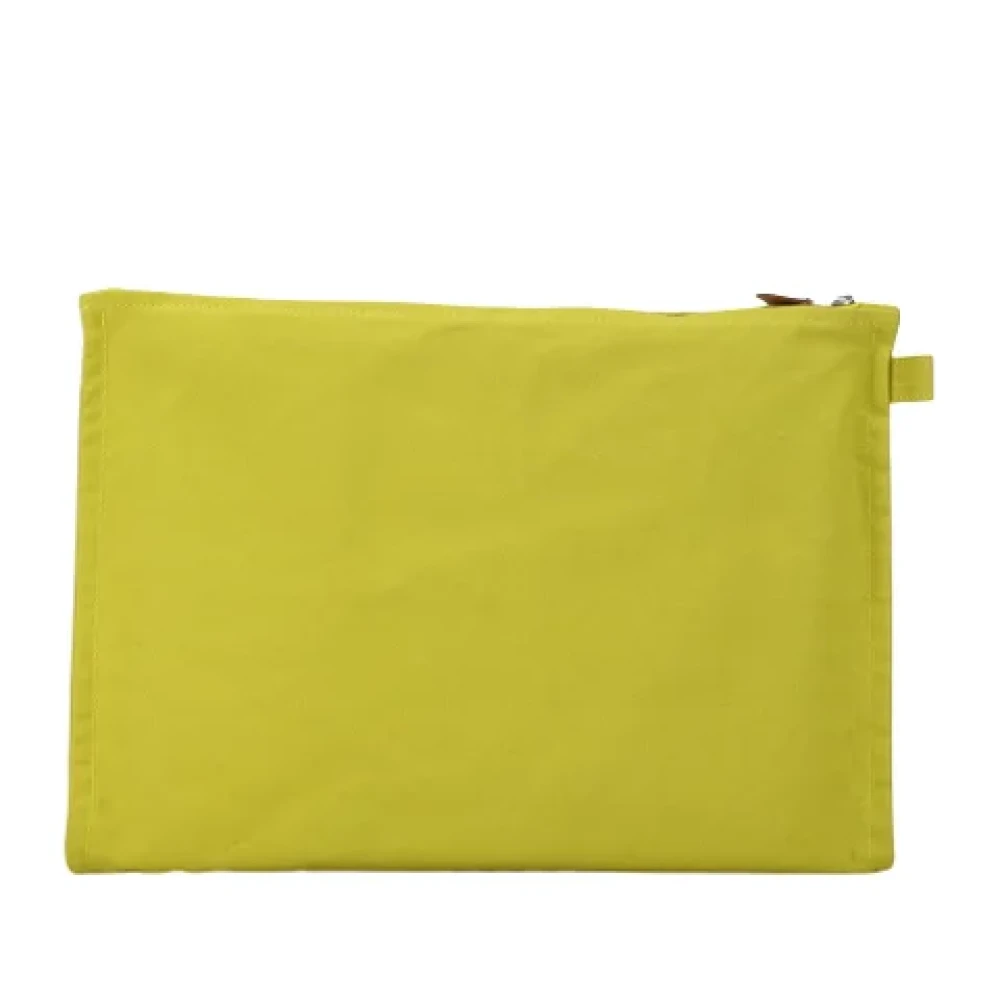 Hermès Vintage Pre-owned Canvas clutches Green Dames