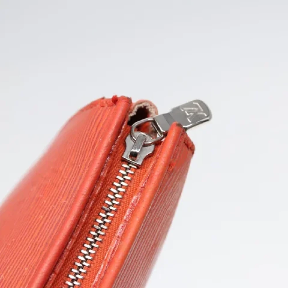 Louis Vuitton Vintage Pre-owned Leather clutches Orange Dames