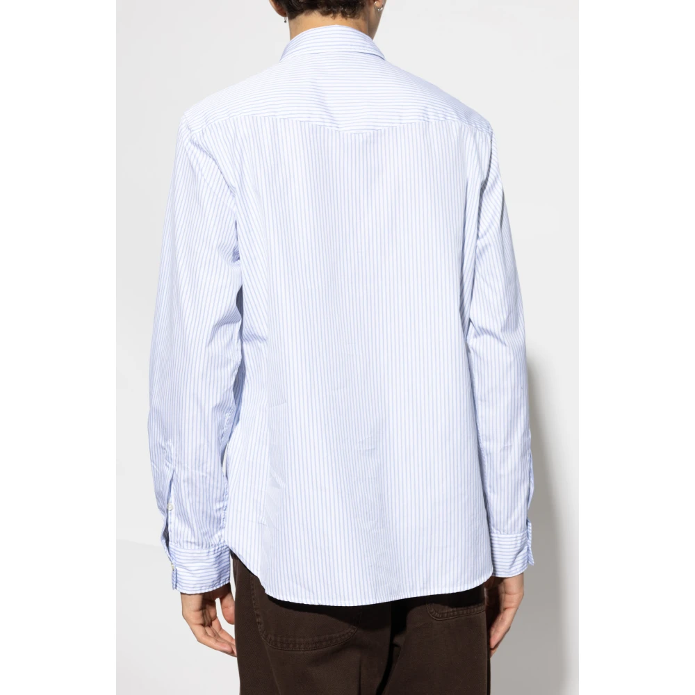 Officine Générale Overhemd met gestreept patroon White Heren