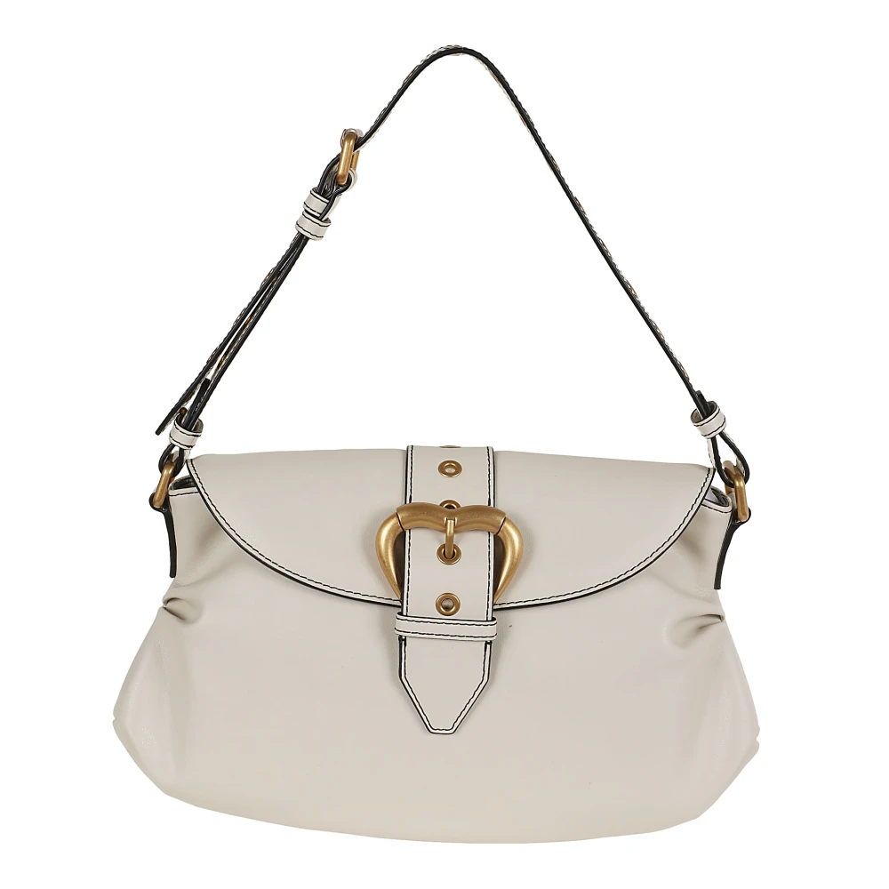 Pinko Witte Schoudertas met Hartdetail White Dames