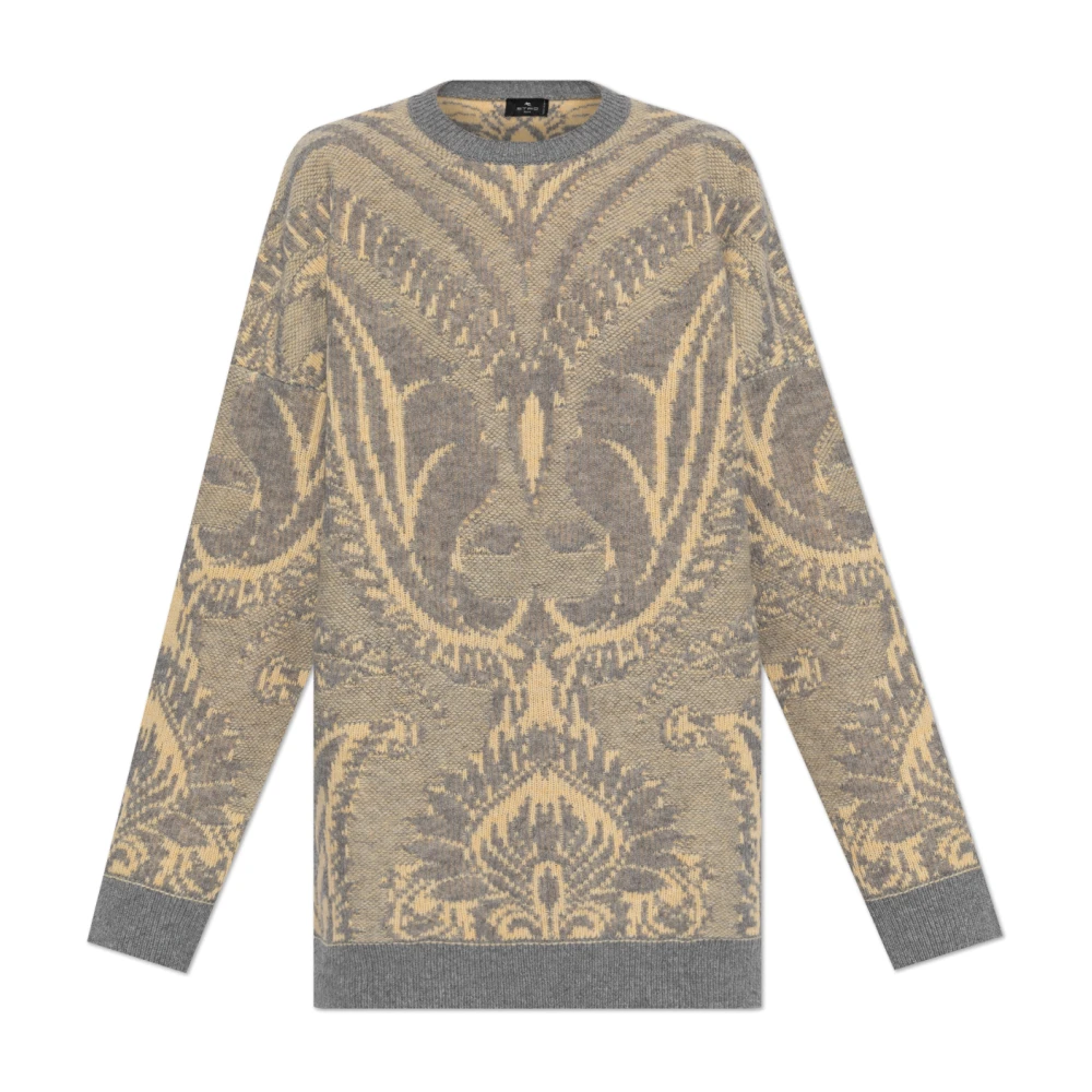 ETRO Gebreide trui met patroon Gray Dames