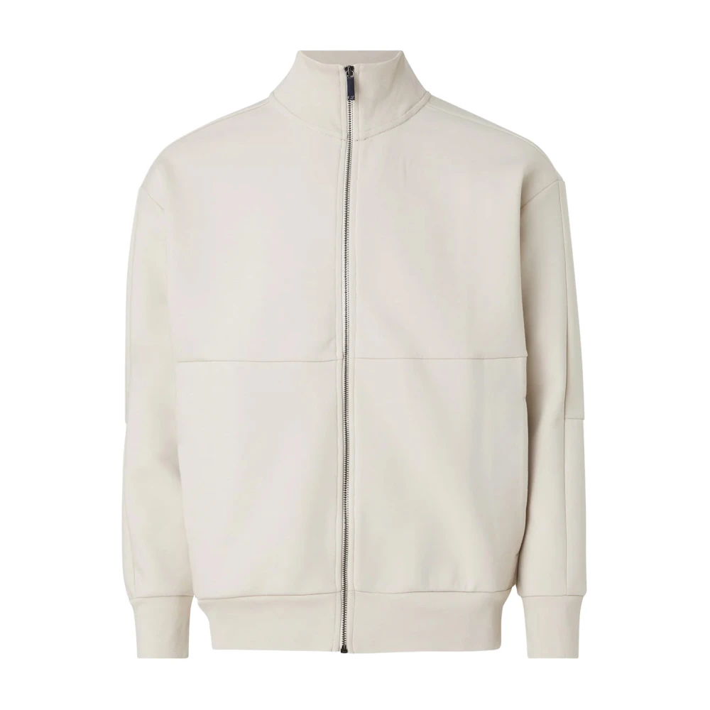 Calvin Klein Men's Beige Felpa - Zip-Throughs - Xl - Sweatshirts & Hoodies