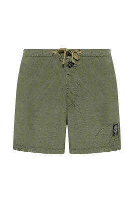 Short à patchs brodés