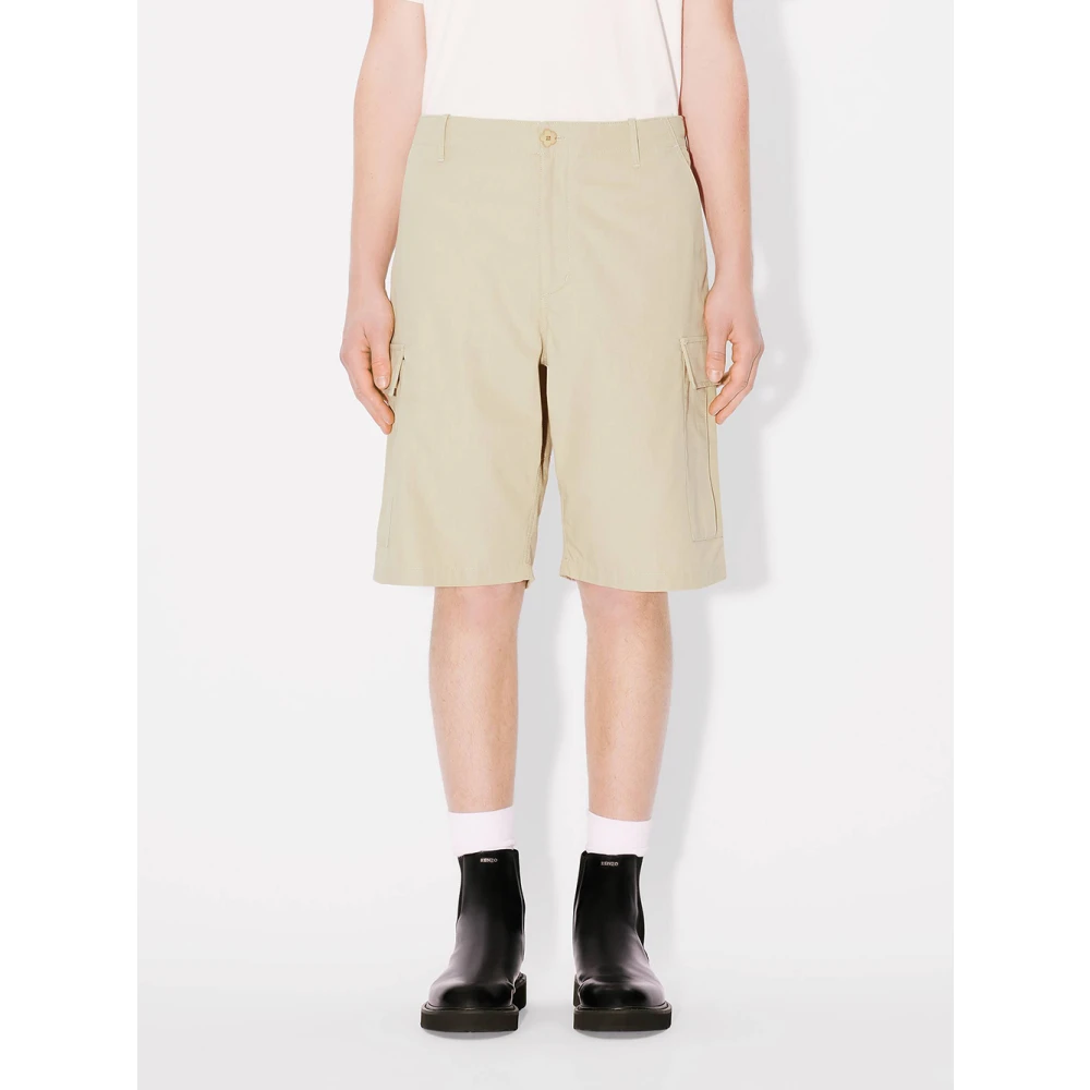 Kenzo Beige Cargo Werkbroek Beige Heren