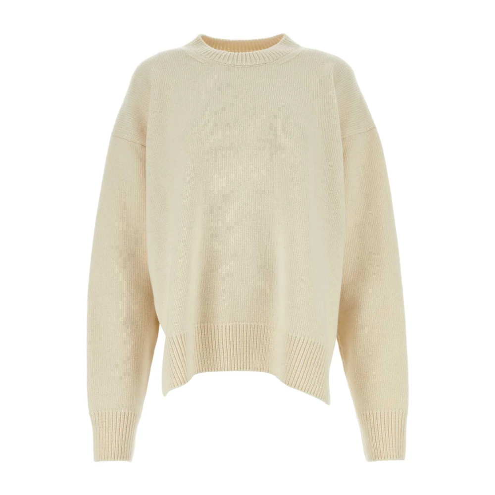 Jil Sander Ivory Wool Blend Sweater Beige Dames