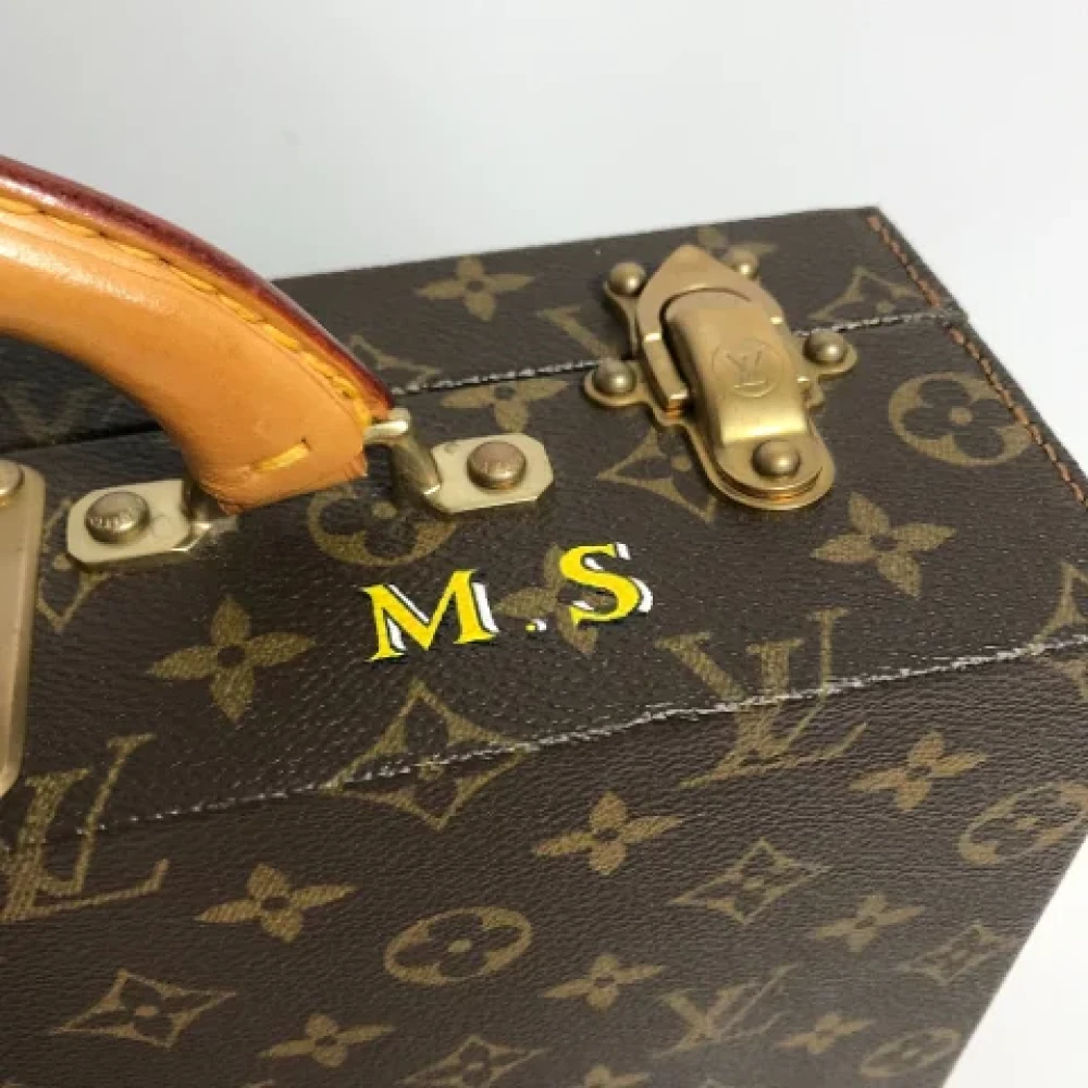 Louis Vuitton Vintage Pre-owned Cotton home-office Brown Dames