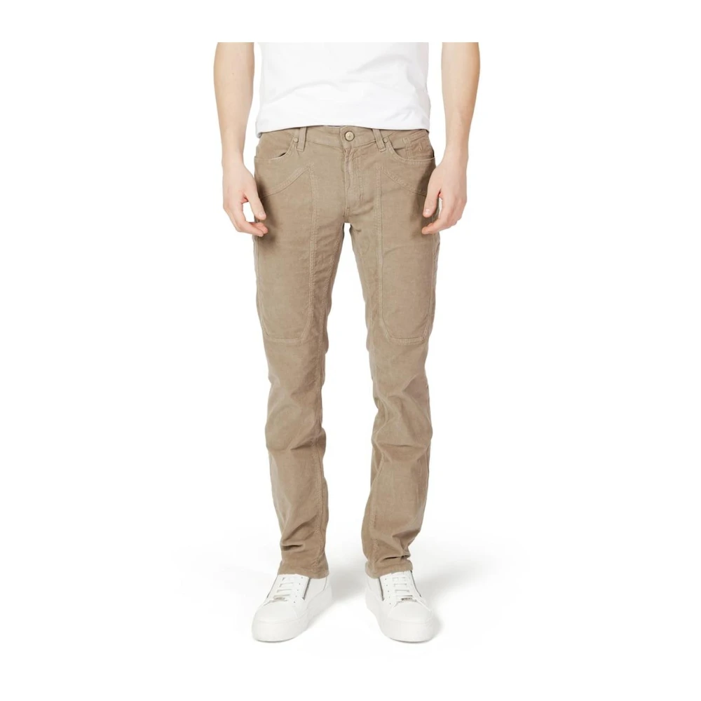 Jeckerson Slim Katoen Beige Jeans Broek Beige Heren