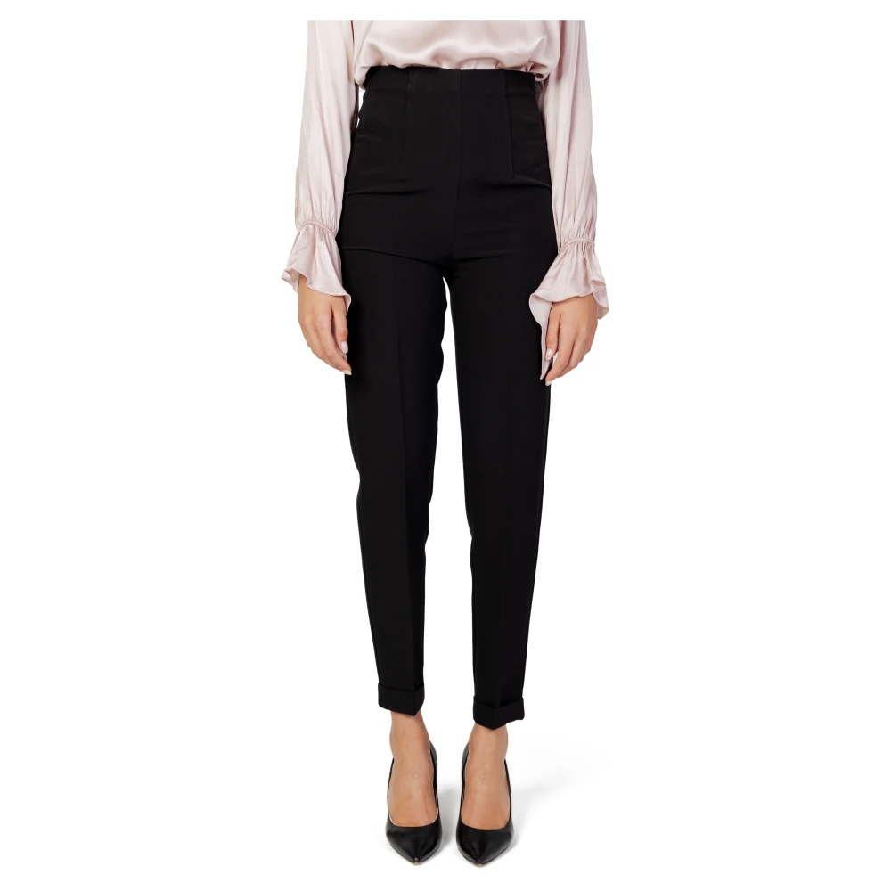 Sandro Ferrone Zwarte Ritsbroek Herfst Winter Vrouwen Black Dames