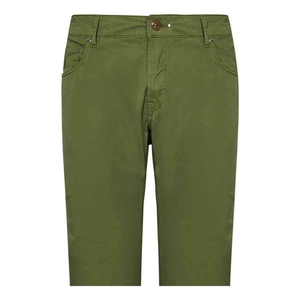 Hand Picked Trousers Green Heren