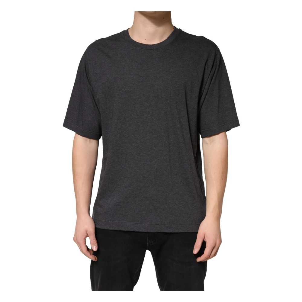 Dolce & Gabbana Men's Gray Crewneck T-Shirt
